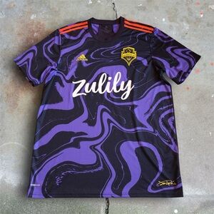 Seattle Sounders 2021 Jimi Hendrix Limited Edition Adidas MLS Jersey Size XL